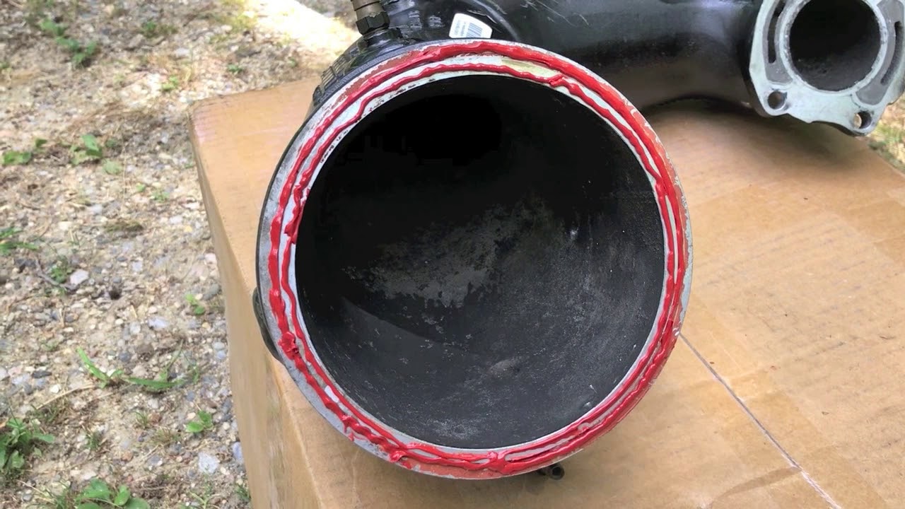 How to replace jet ski Exhaust Manifold pipe - FAST & EASY!