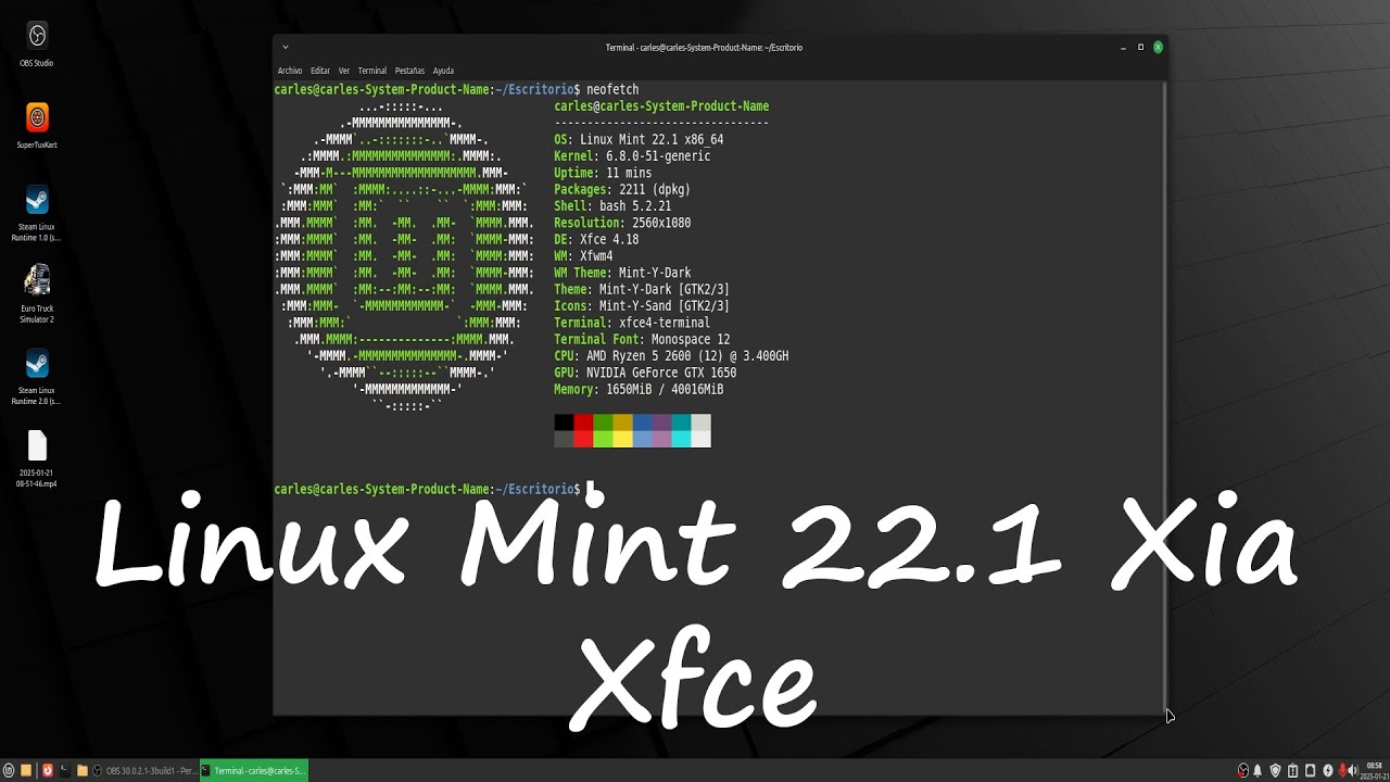 Linux Mint 22.1 Xia Xfce ALMOST PERFECT AND A SMALL DISAPPOINTMENT