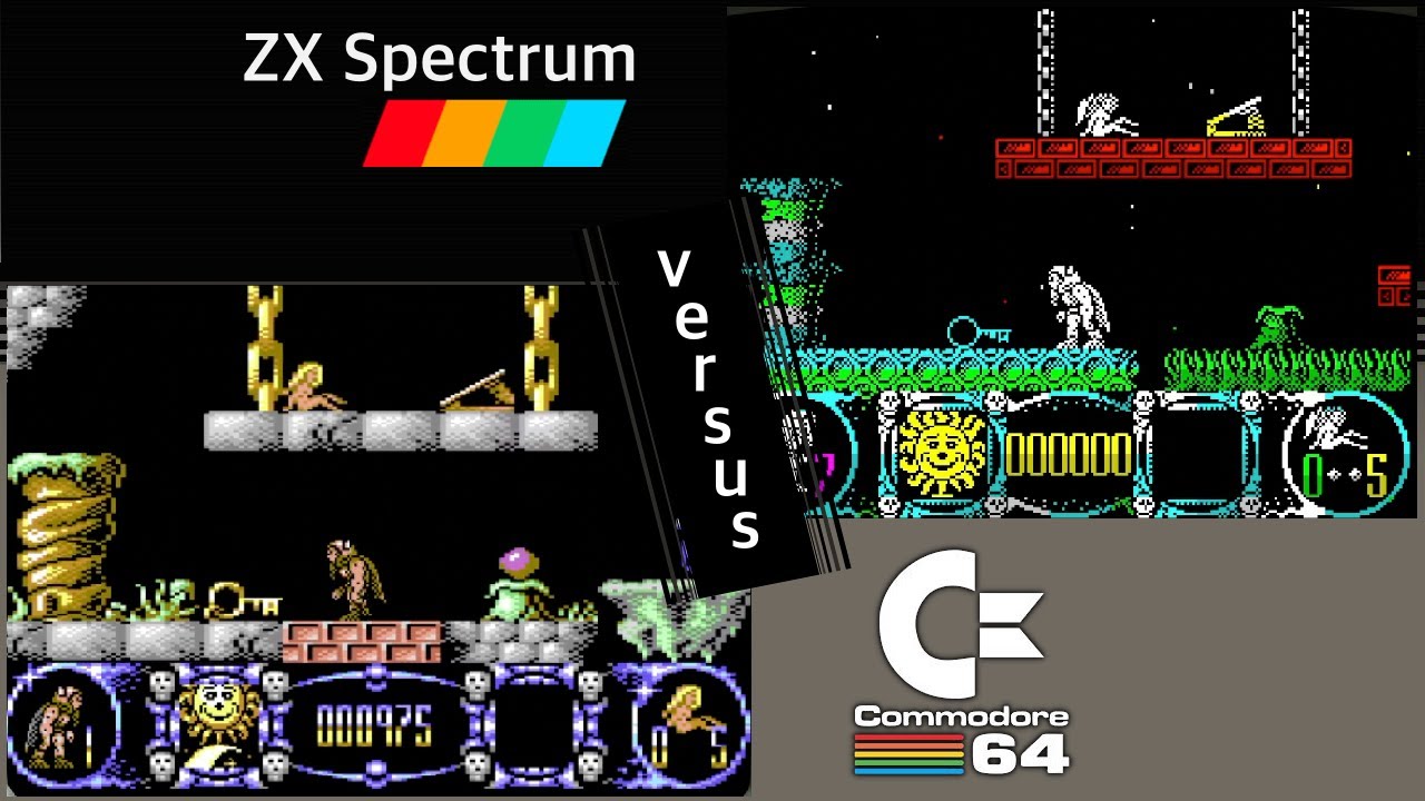 C64 vs. ZX Spectrum - 8 games from 1989