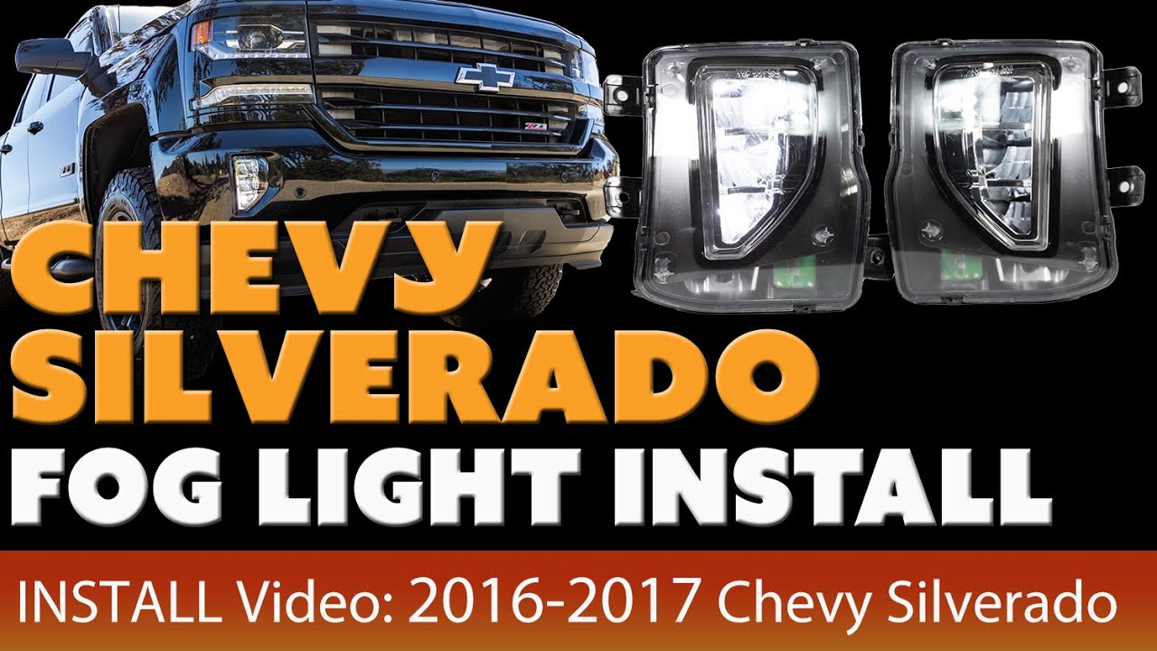 Winjet's 2016-2017 Chevy Silverado Fog lights Install (CFWJ-0590-C)