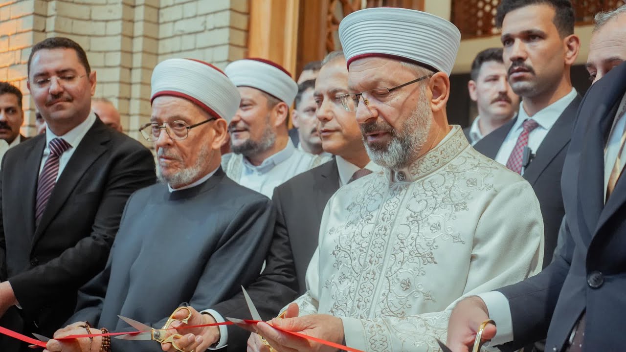 مشاهد من زيارة ممثل الرئيس التركي إلى جامع الإمام الأعظم أبي حنيفة النعمان رحمه الله