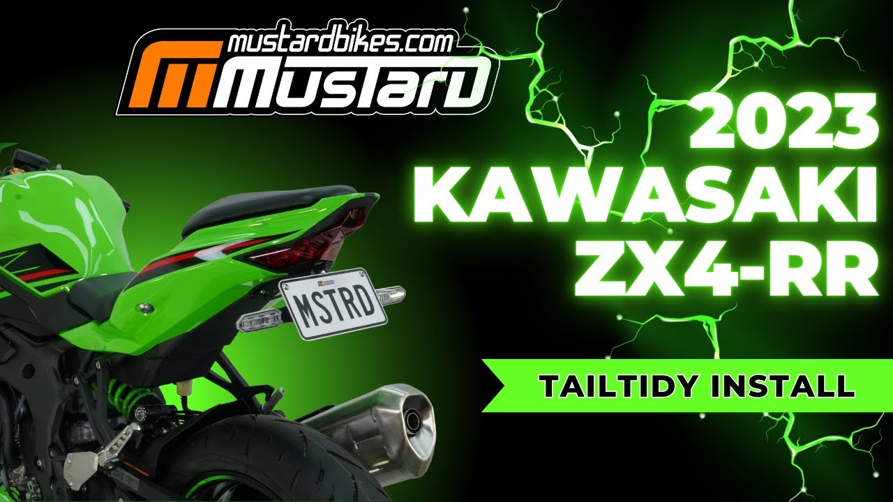 Installing a Mustard Bikes tail tidy on a 2023 kawasaki ZX4-RR