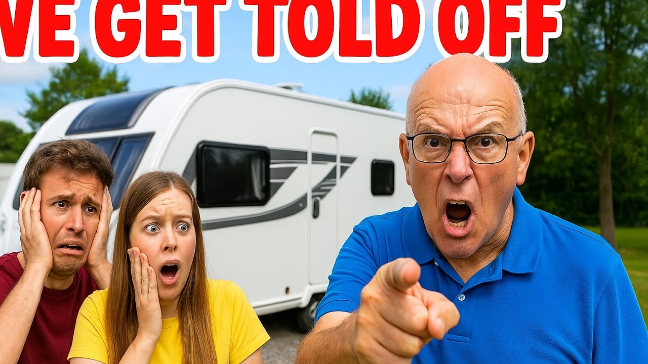 SWIFT BASECAMP: We Get Told Off : Towing: See The Caravan In Use