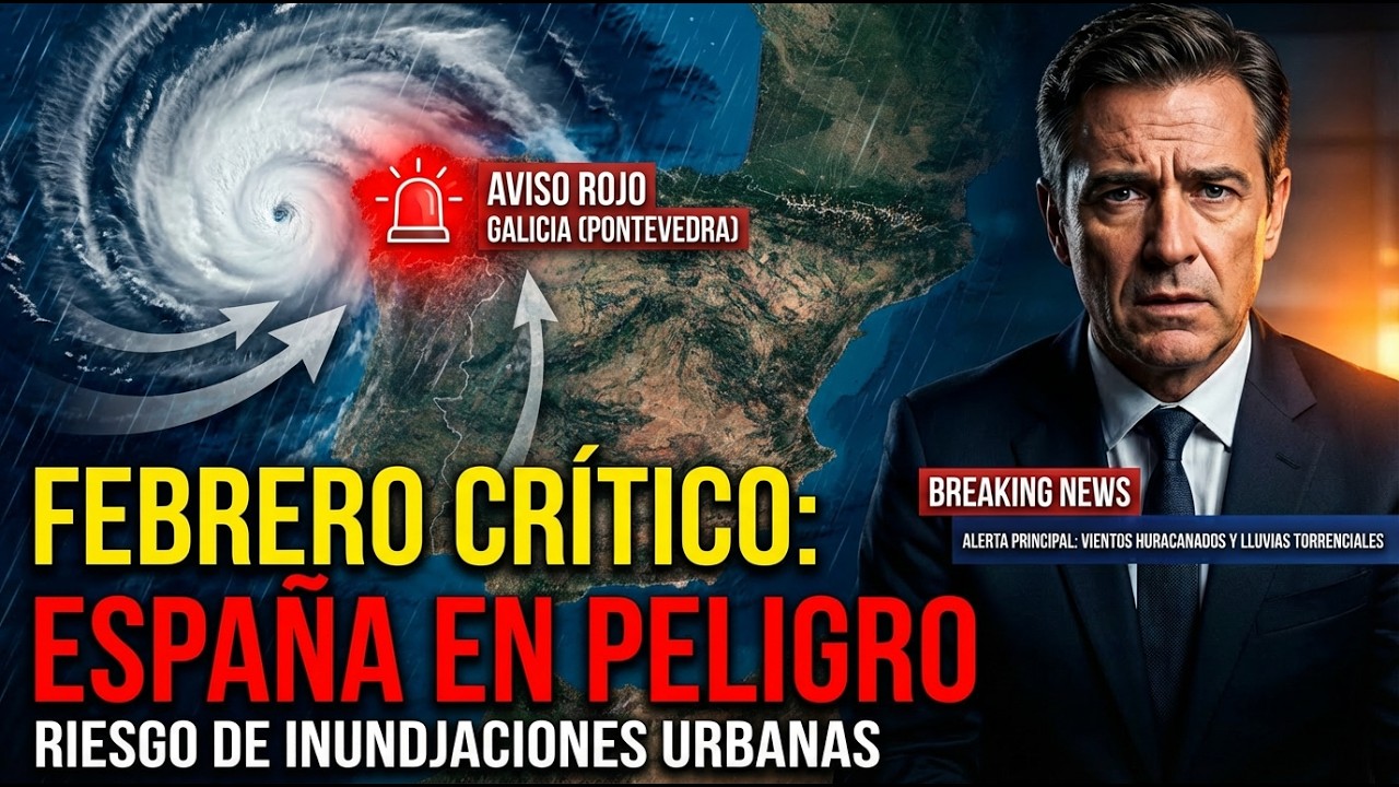 ⚠️ URGENTE: ¿Llega la PEOR Tormenta de 2026? ⛈️ Alerta Roja y Vientos de 90 km/h en España 🇪🇸