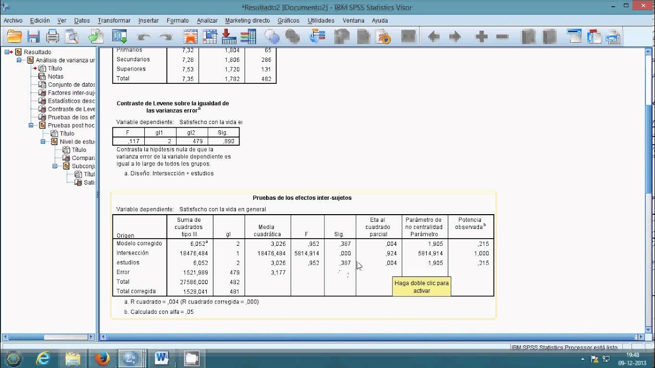 Análisis para una variable Cualitativa (con más de 2 grupos) y una Cuantitativa