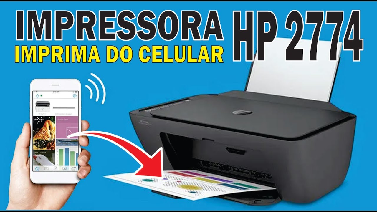 HP 2774 como imprimir do celular | PRA CONFIGURAR não precisa de cabo e nem computador