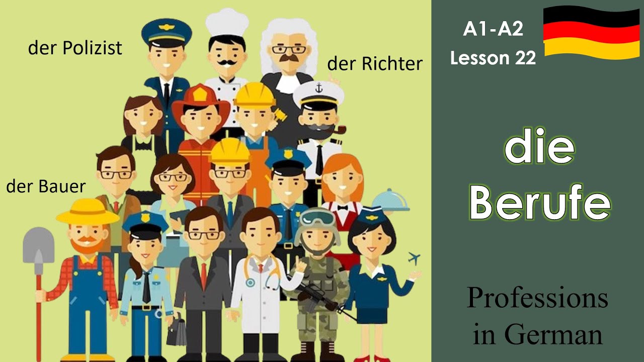 A1- A2 Die Berufe | German beginner course | Professions in German
