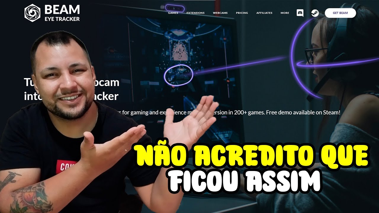 Configurei assim e olha como ficou | BEAM EYE TRACKER