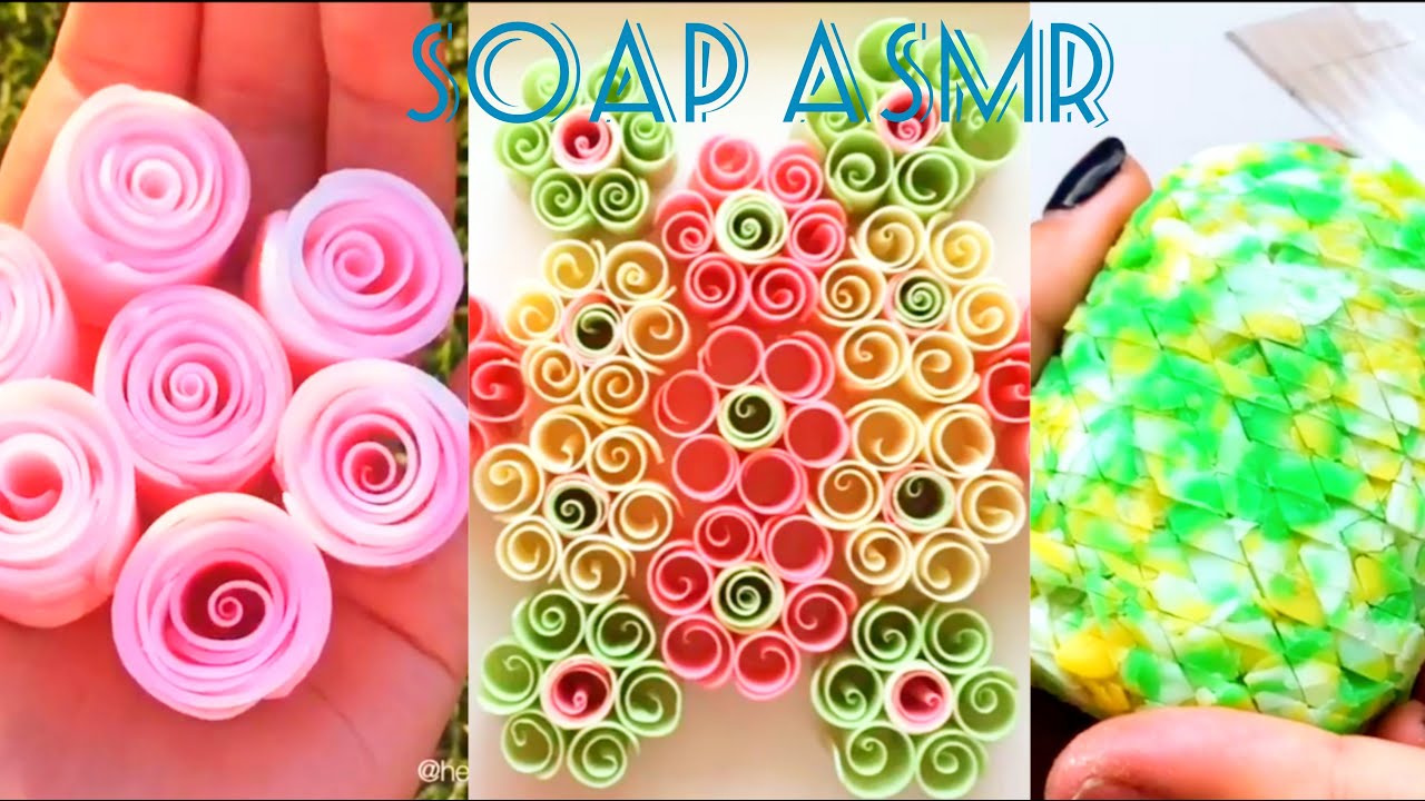 Dry Soap Cutting, Carving & Crushing Sounds ASMR | Cortando Jabón | Couper Le Savon | Taiere Sapun33
