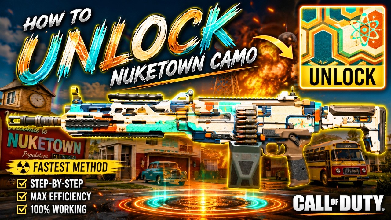 THE NUKETOWN CAMO FROM B03 IS BACK! 😍 Fastest Unlock Method (BO7 Illicit Cargo Event)