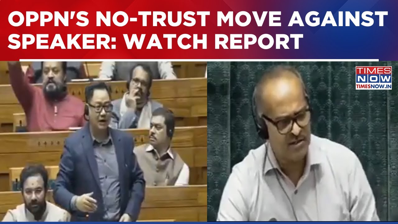 Opposition Raises ‘Sham’ Slogans As Congress Plans No-Confidence Motion Against Speaker | Watch