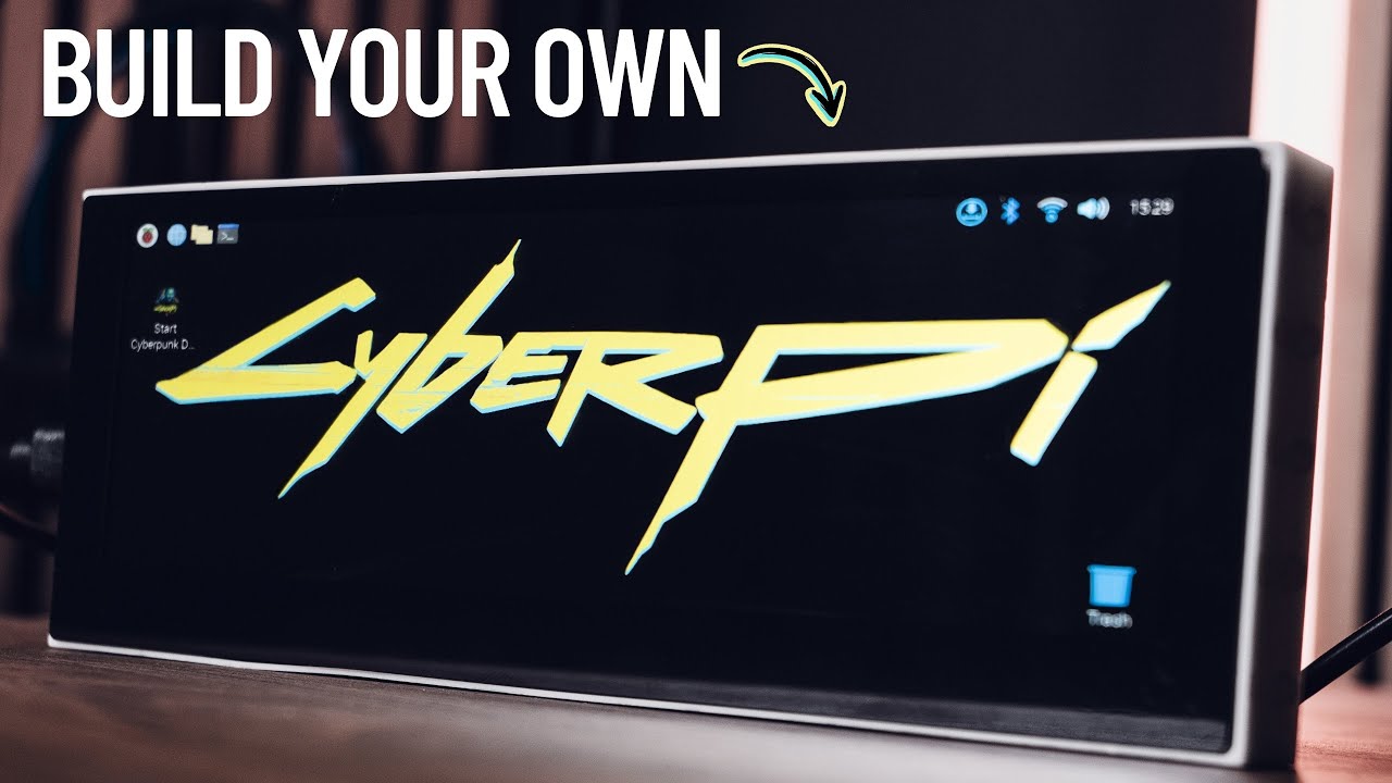 CyberPi: Raspberry Pi в киберпанковской панели управления