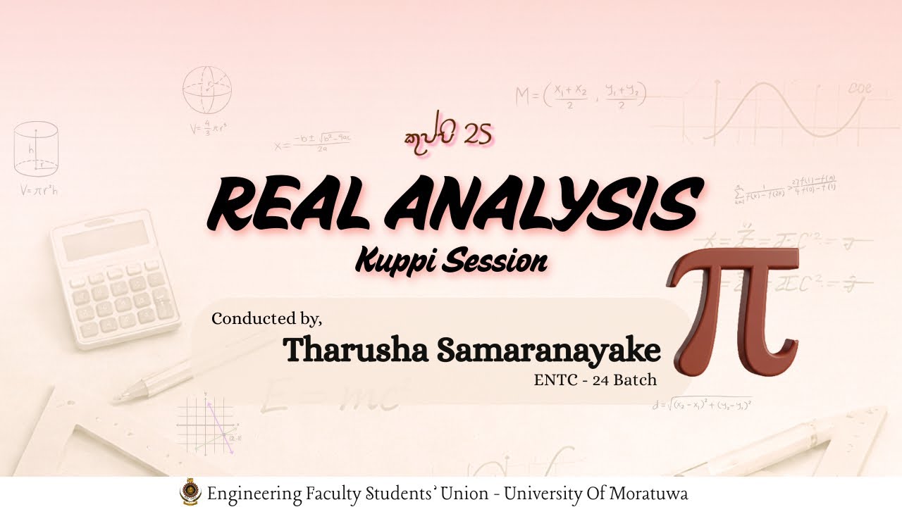 Real Analysis Kuppi 2026