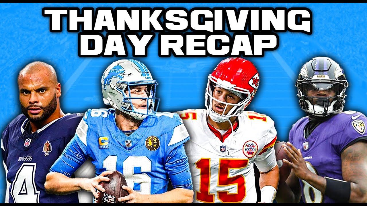 NFL Thanksgiving Games Recap!