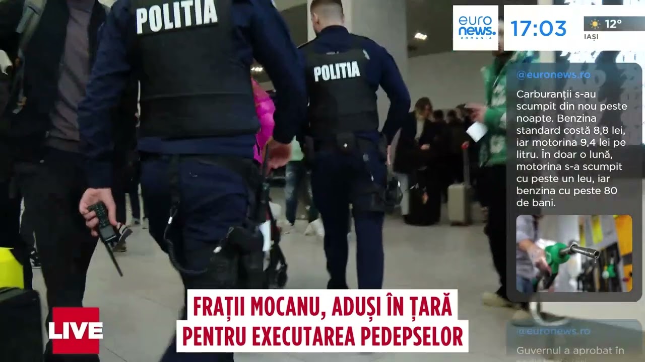 Frații Mocanu, extrădați din Italia: Cei doi au fost aduși în țară pentru a-și ispăși pedepsele