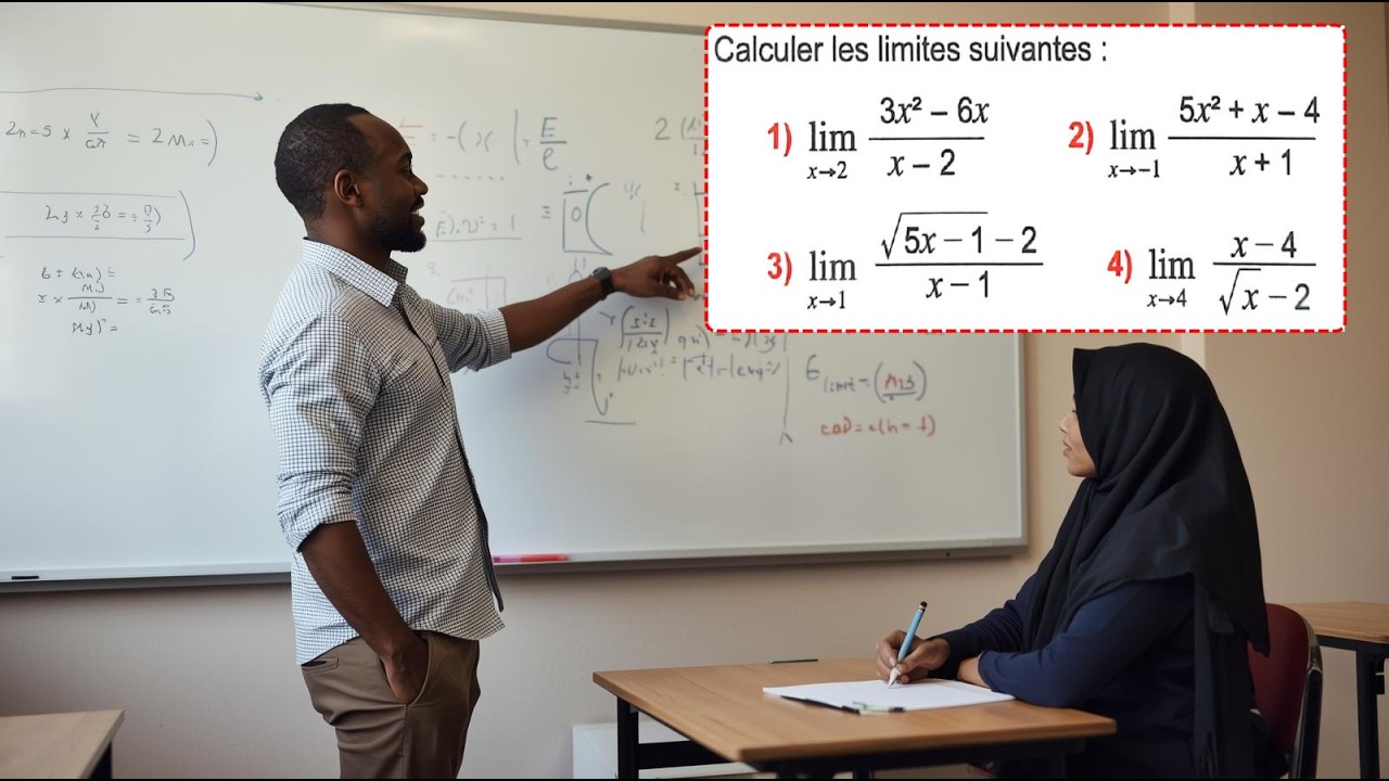 شرح درس النهايات بالامثلة -تمرين 2
