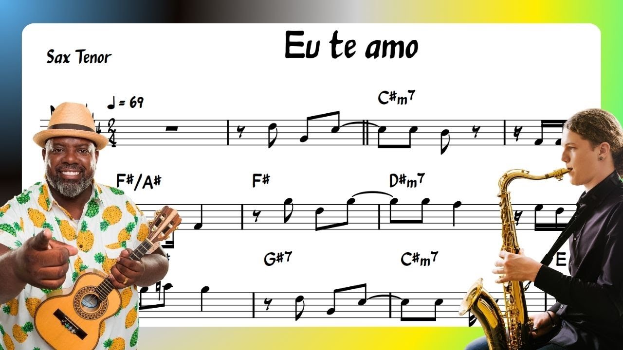 Eu te amo PÉRICLES | Partitura Sax tenor (Bb) PAGODE