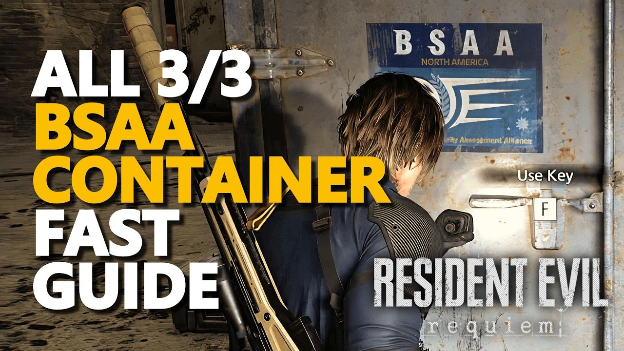 All 3 BSAA Container FAST GUIDE Resident Evil Requiem 9