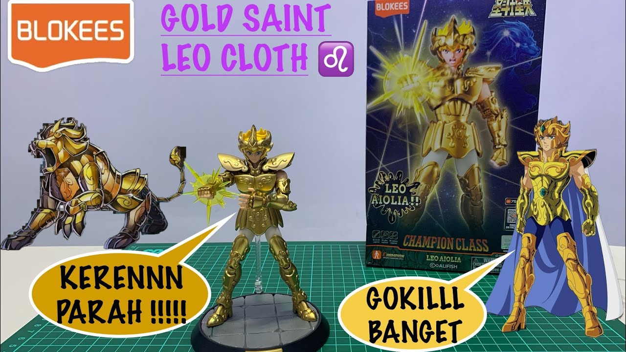TERLALU KEREN !!! Unboxing & rakit Blokees Champion Class Saint Seiya ( LEO AIOLIA )
