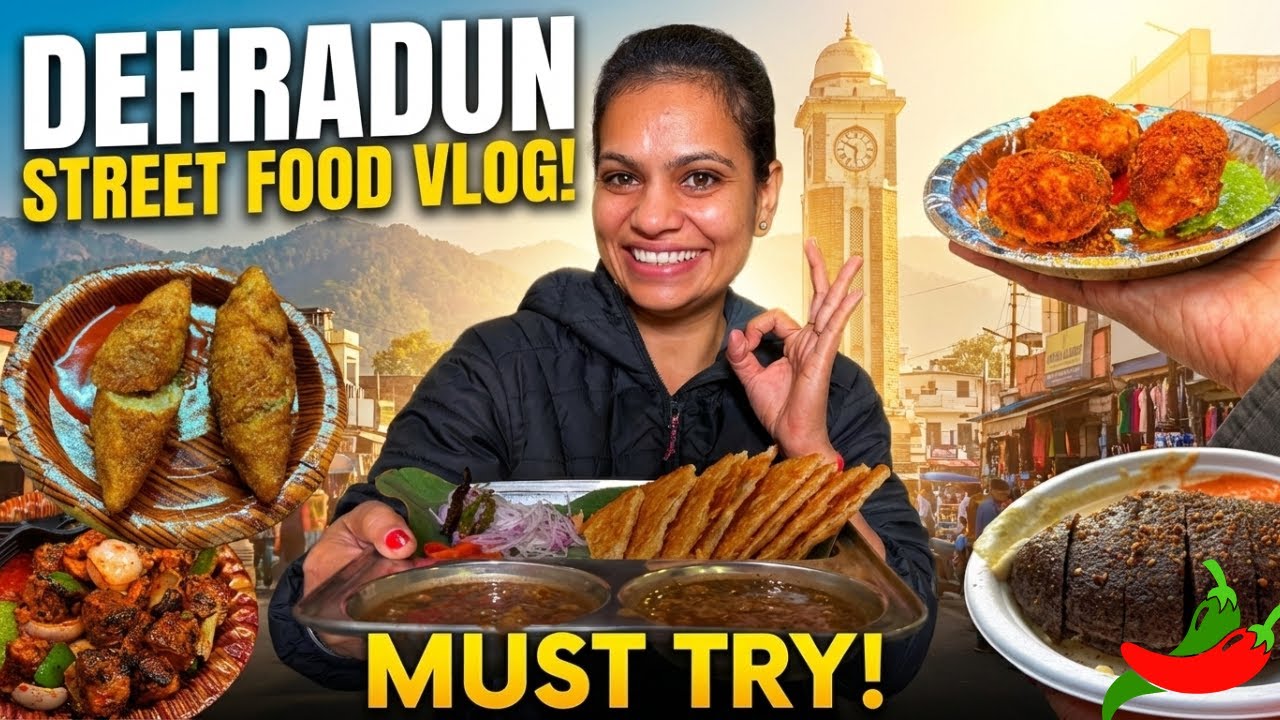 Dehradun Street Food Tour | Best Breakfast in Dehradun (Bun Tikki + Siddu + More!)