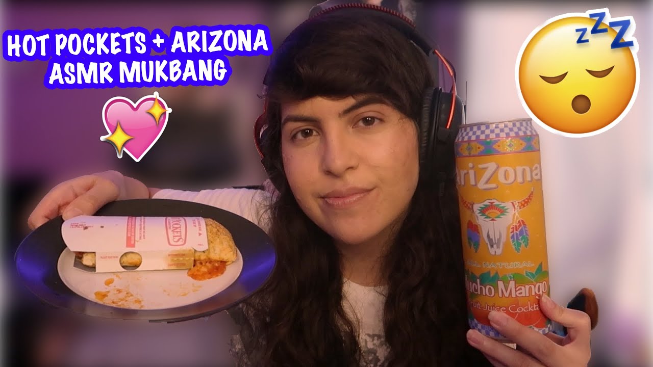 [ASMR] Trying Hot Pockets & Arizona for the FIRST TIME!! (Mukbang)