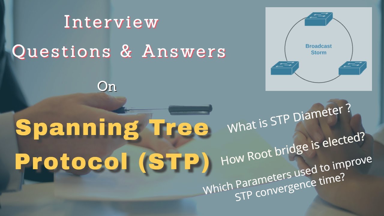 STP || Spanning Tree Protocol || Interview Questions and Answers on STP.