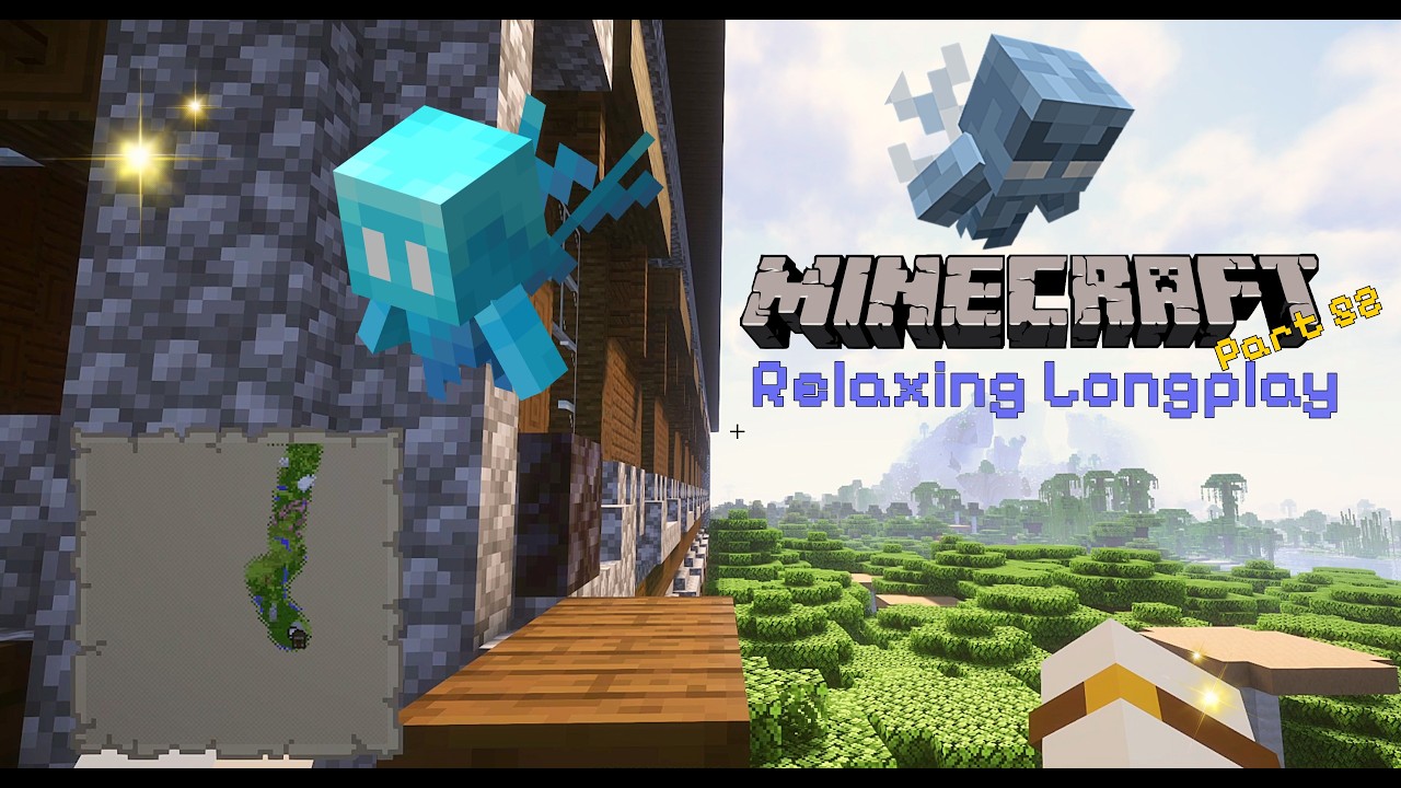 Minecraft ASMR Relaxing Longplay❤️- Looting Woodland mansion and going back home | 😸 Part 52