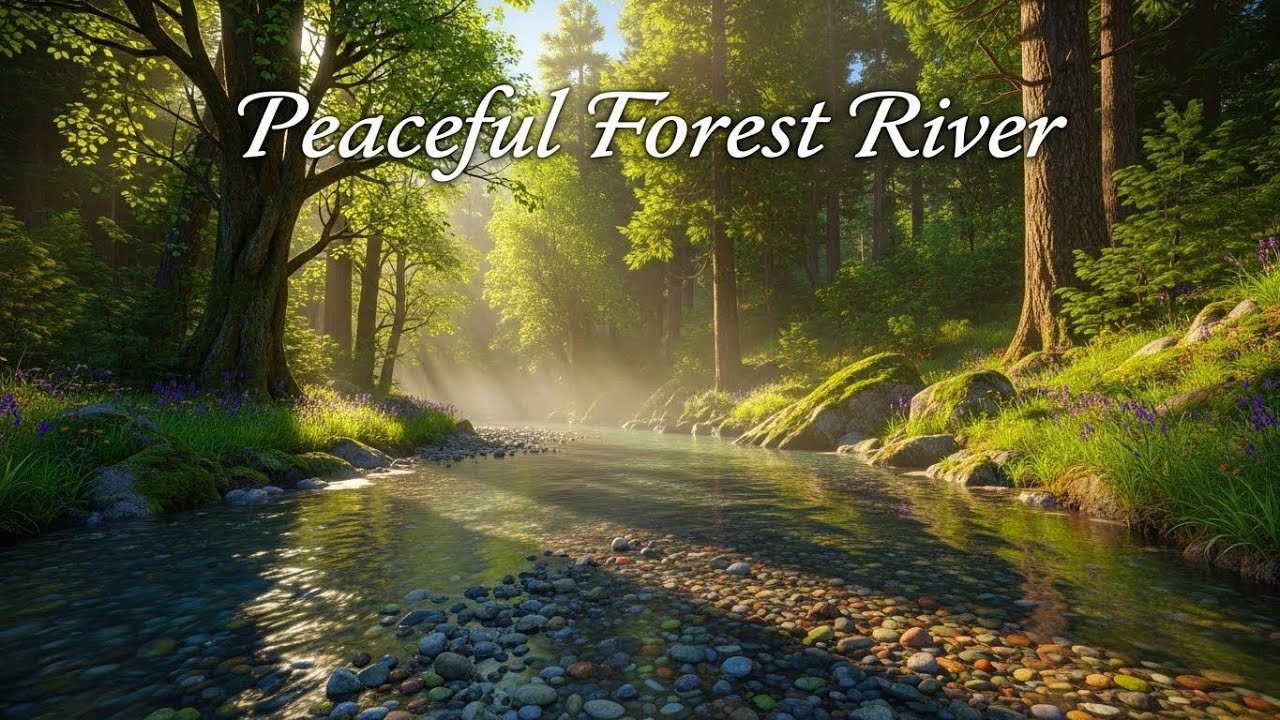Flowing River Ambience 🌊 Peaceful Sound for Meditation, Focus, and Deep Relaxation #514