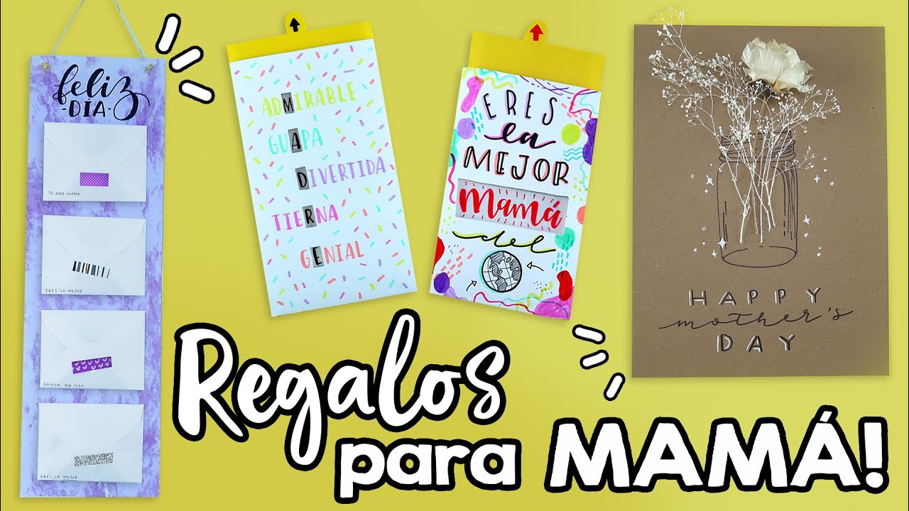 3 REGALOS FÁCILES para el Día de las Madres! ✄ Barbs Arenas Art!