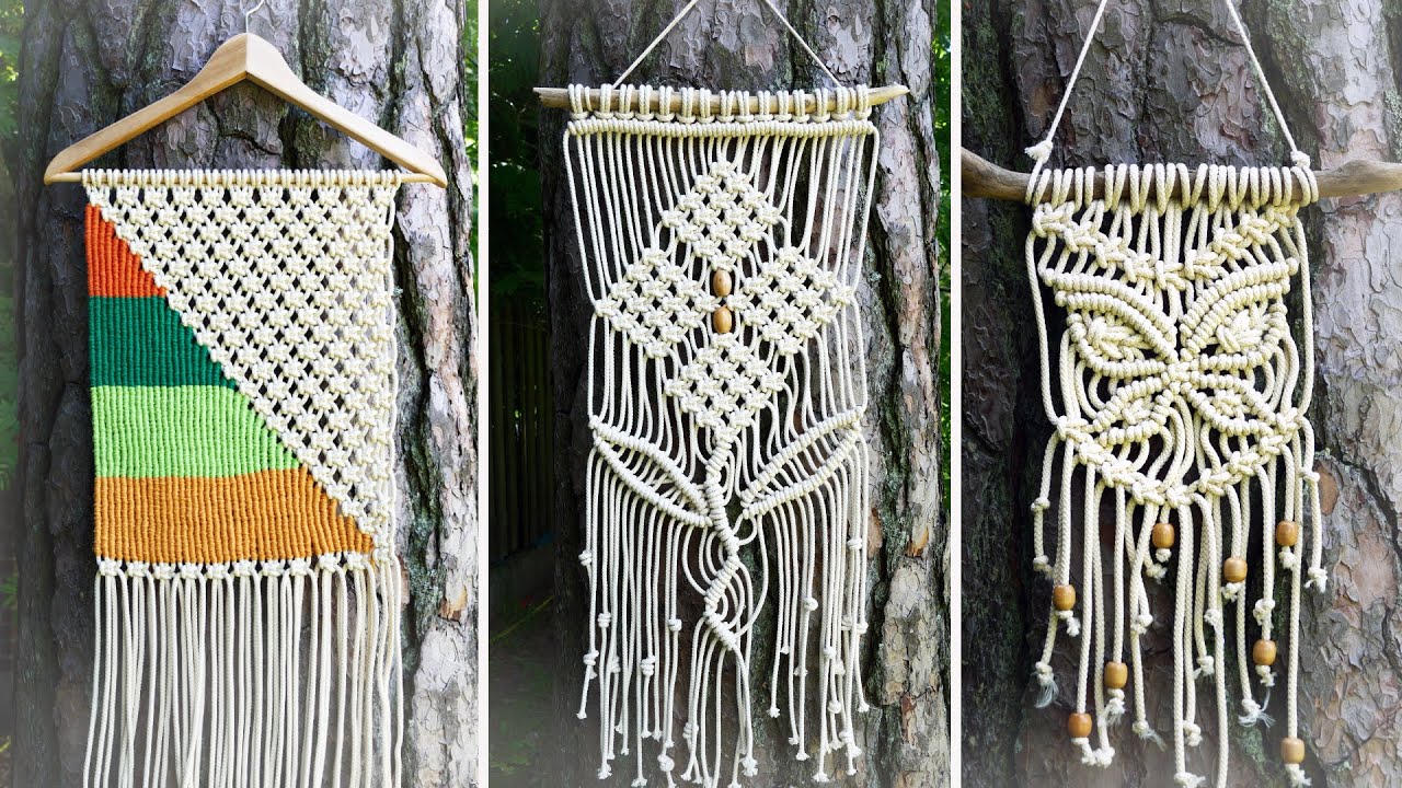 3 Easy DIY Macrame Wall Hangings for Beginners