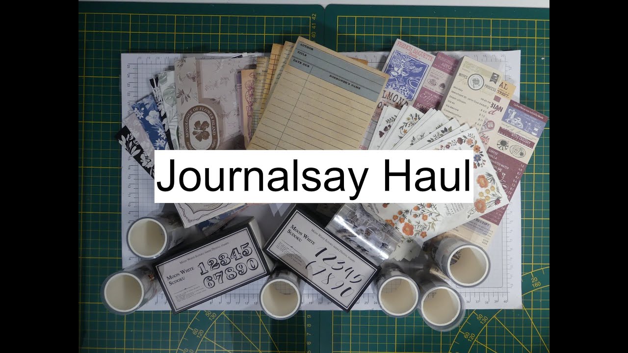 #Journalsay Haul, Holzstempel, Rub On Transferbögen, Die Cuts, Hintergrundstempel
