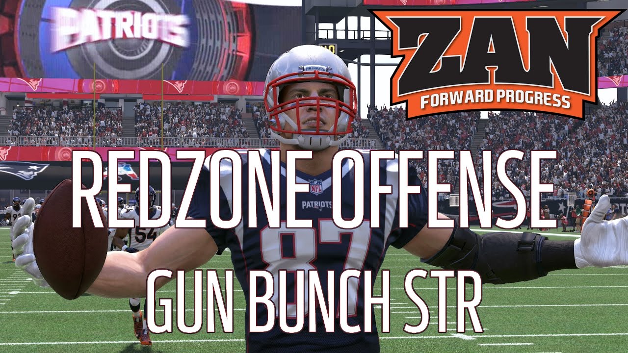 Madden 17 - How to Score in the Redzone | Gun Bunch HB Str