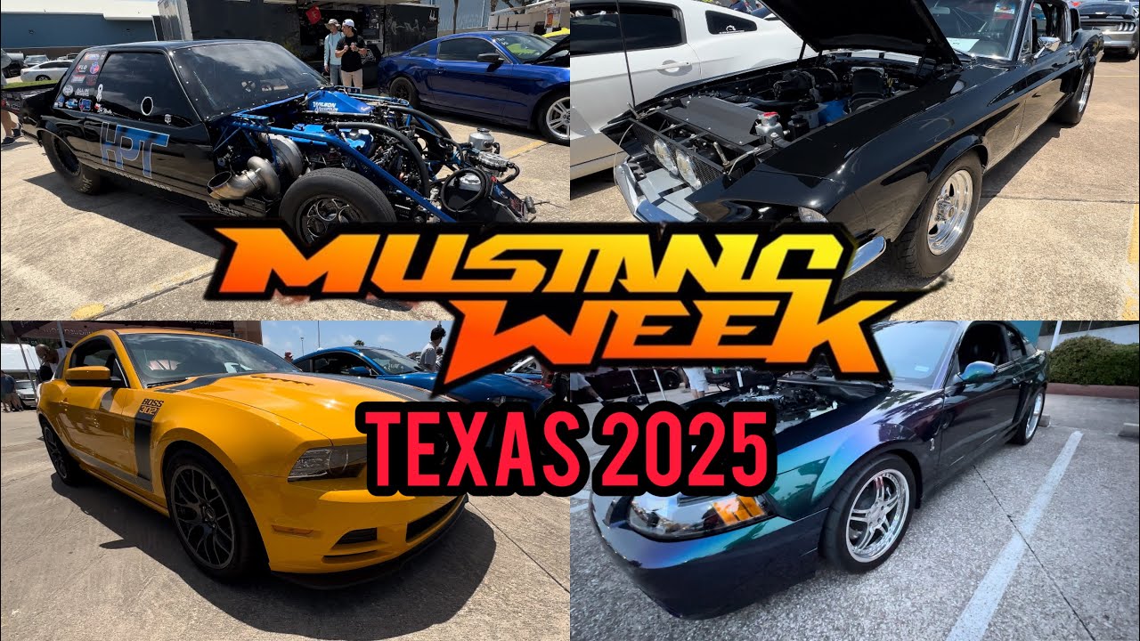 Mustang Week Galveston Texas 2025 had tons of SICK mustangs at the Night Meet and Car Show