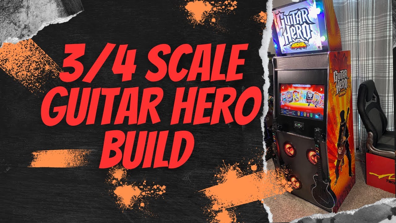 The cab that Arcade1up can't build..  3/4 Scale Guitar Hero Arcade.