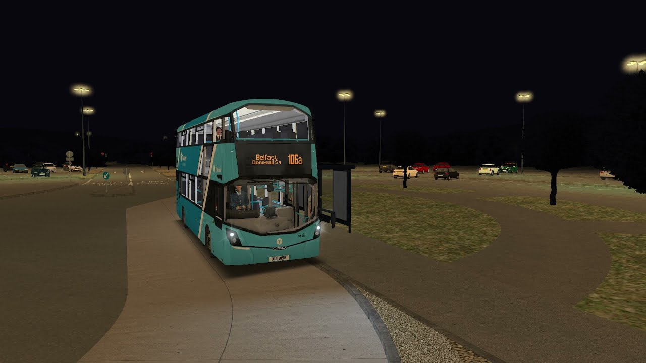 OMSI 2 | Ulsterbus Wright Streetdeck 3198 | 106a to Belfast and back