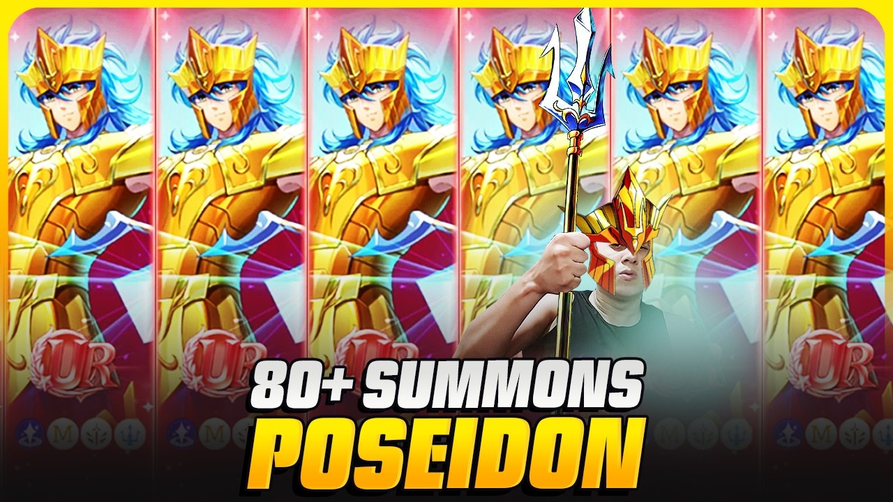 UM POUCO ATRASADO — MAS VEIO! 80+SUMMONS POSEIDON | Saint Seiya EX