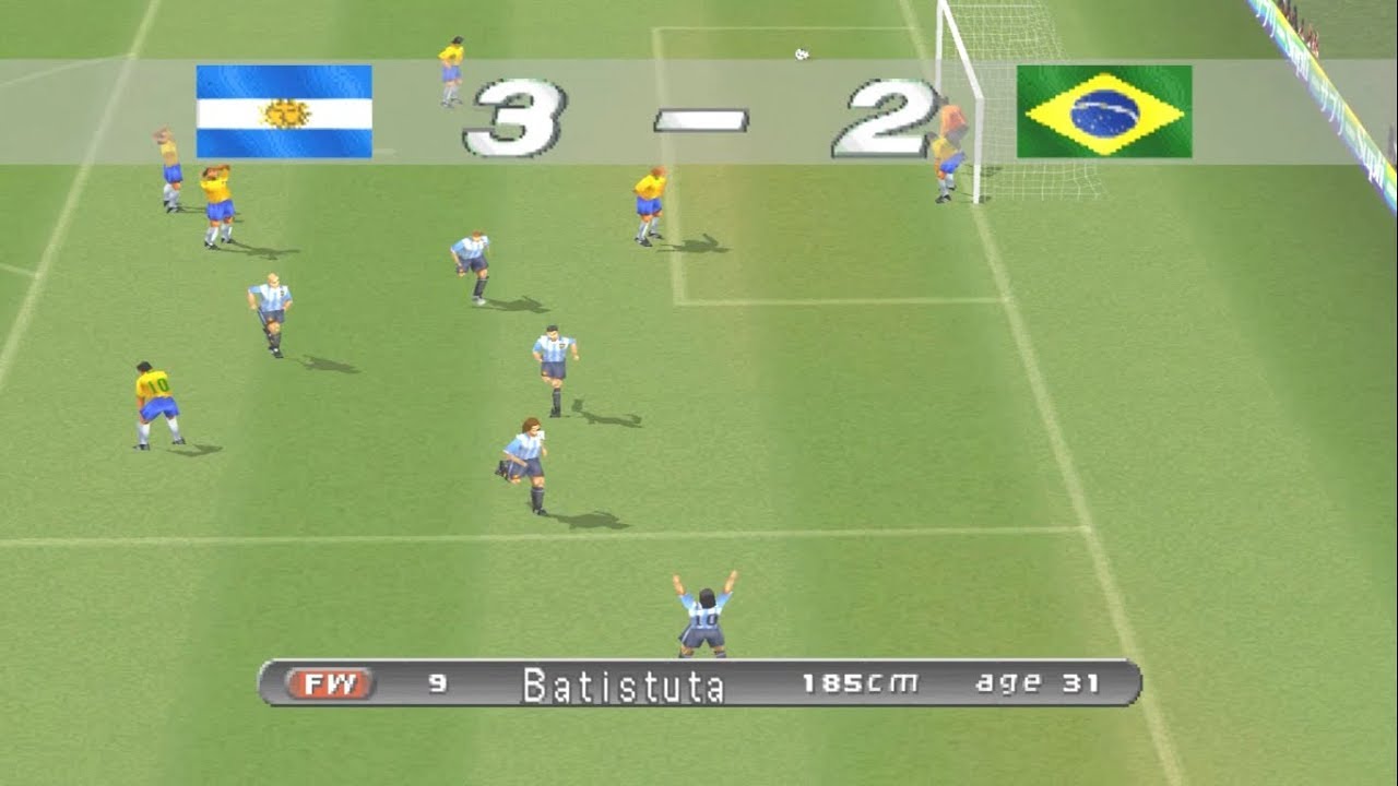 ⚽️ Winning Eleven 2000 Argentina vs Brazil (Hard) ⚽️