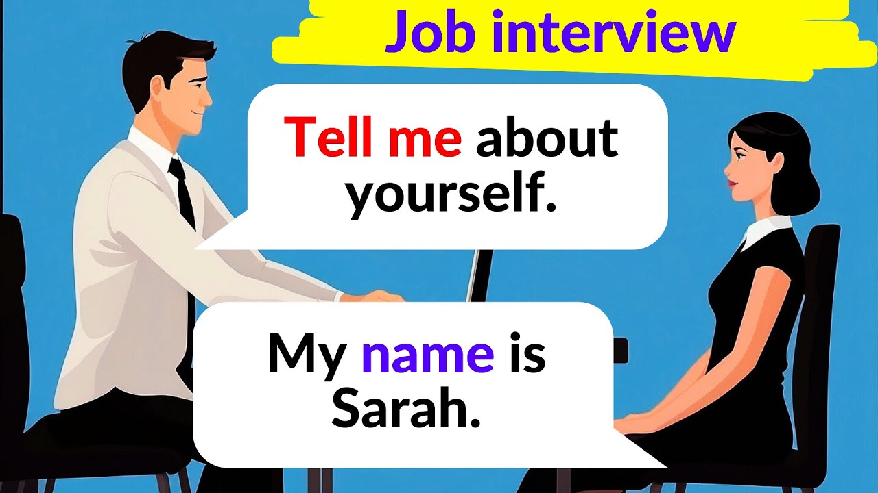 English Conversation for Job Interview ✅ Questions and Answers – Easy English ✅