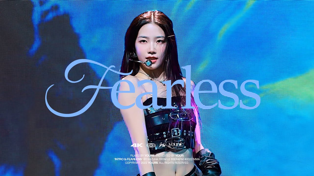 [4K] 221126 LE SSERAFIM KAZUHA INTRO+FEARLESS 2022 MMA fancam 르세라핌 카즈하 멜론뮤직어워드 직캠