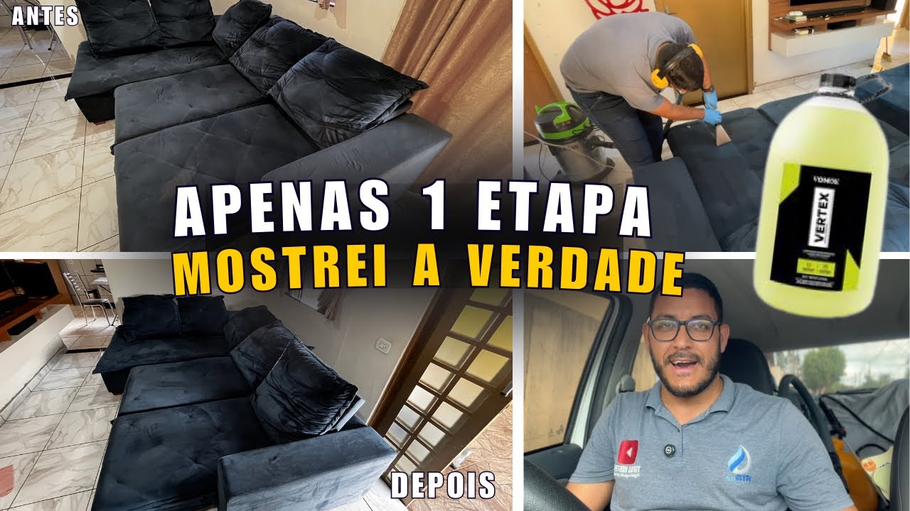 FIZ A LIMPEZA DE UM SOFÁ COM O VERTEX DA VONIXX