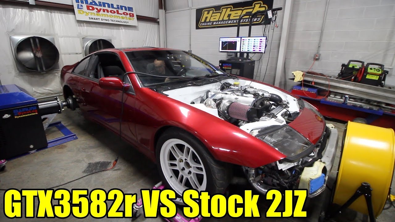 Twisted Motion GTX3582r Dual Ball Bearing on a Stock 2JZ VVTi Dyno Pulls