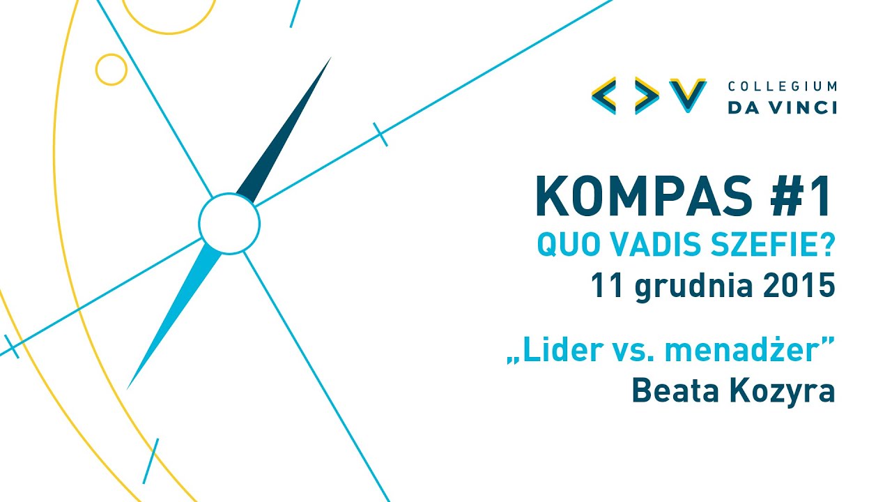 Kompas#1 / Beata Kozyra / Lider vs. menadżer.