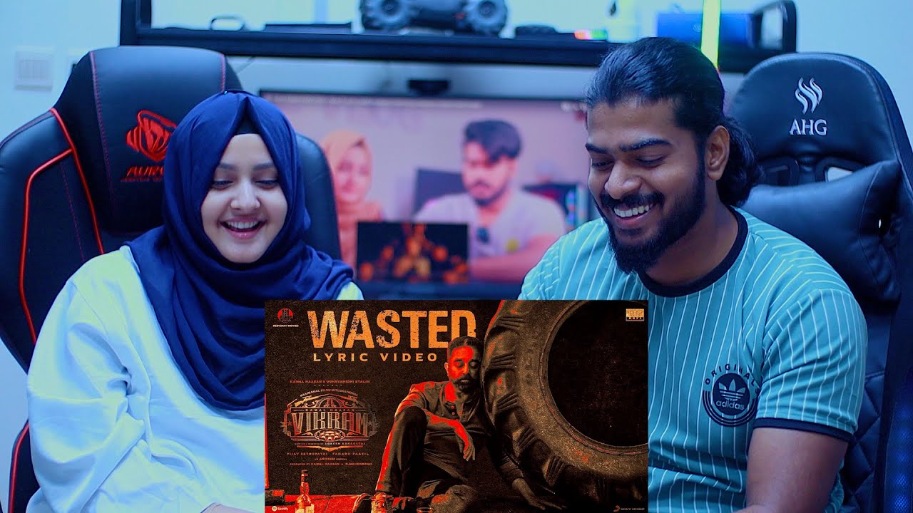 VIKRAM - Wasted Lyric | Kamal Haasan | Vijay Sethupathi | Lokesh Kanagaraj | Anirudh | REACTION
