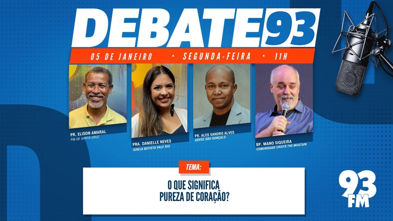 Pureza de Cora&ccedil;&atilde;o - Pureza e ingenuidade s&atilde;o a mesma coisa? - Debate 93 - 05/01/2026