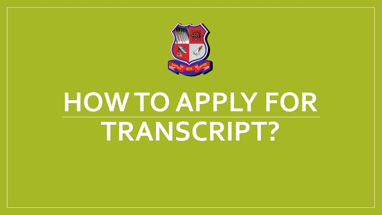 How To Apply For Transcript at GTU