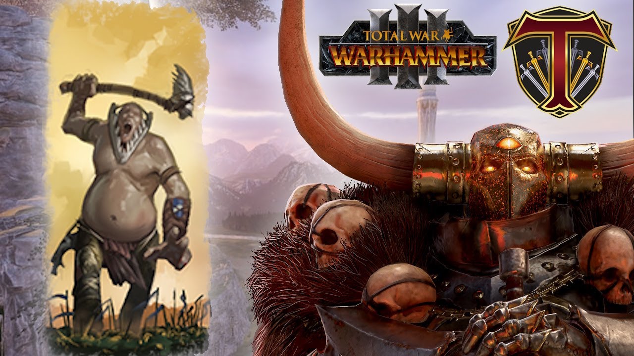 Big Ol' Greenskin Giant Faces Archaon! Total War Warhammer 3 Multiplayer