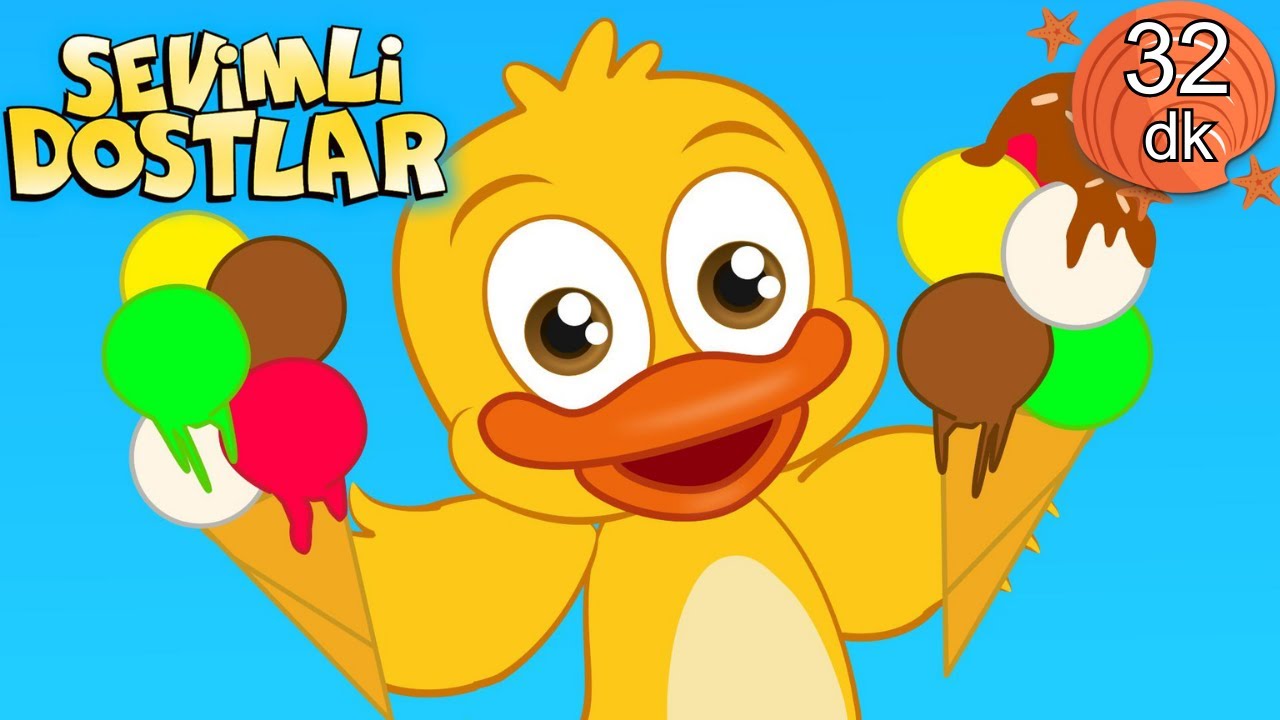 Dondurma🍦ve 32 dk Sevimli Dostlar Bebek ve Çocuk Şarkıları | Adisebaba TV | Nursery Rhymes