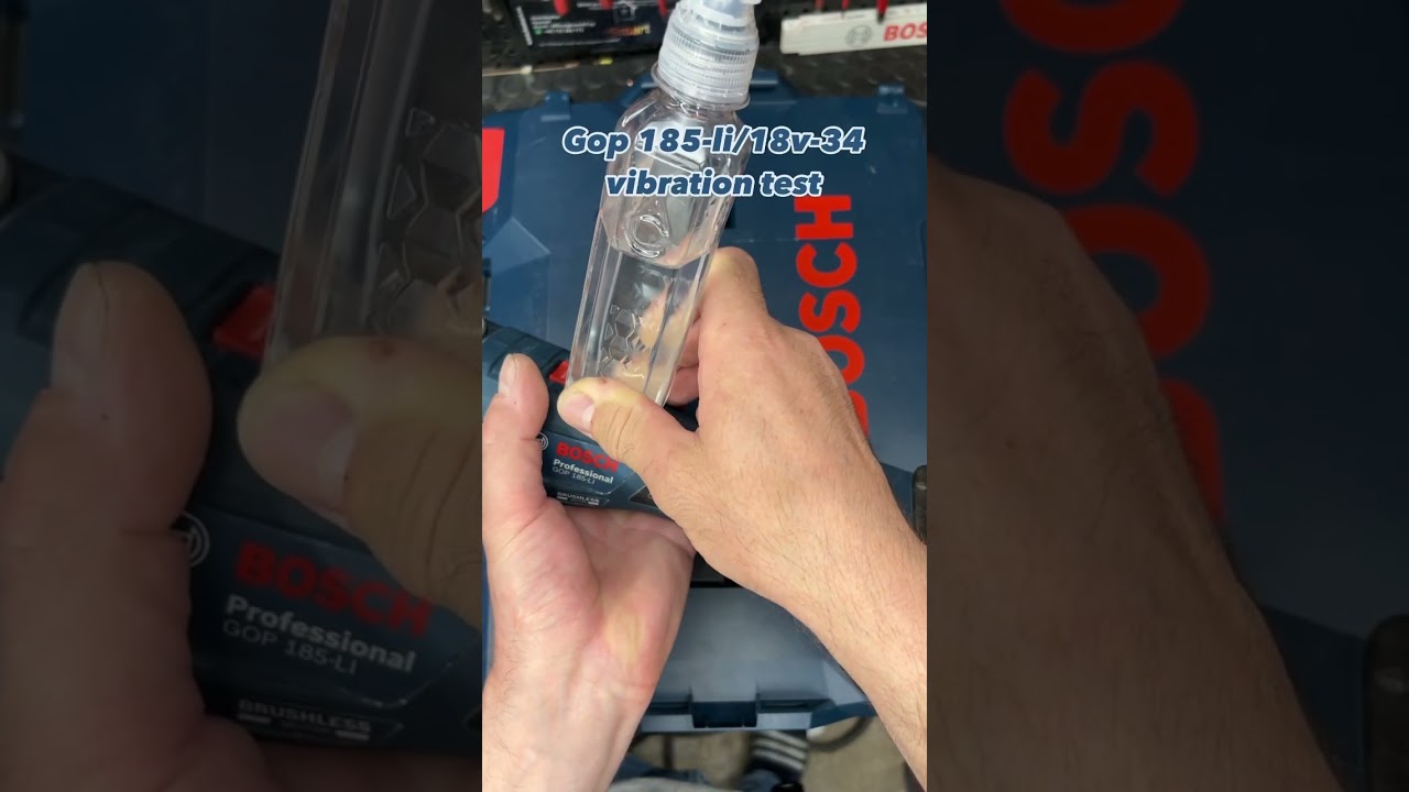 Bosch Professional gop 185-li/18v-34 vibration test #boschprofessional #boschprofessionalaccessories