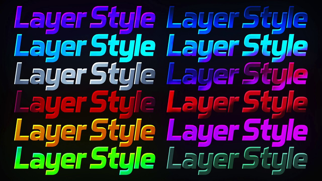 NEW FREE PHOTOSHOP LAYER STYLE PACK 2018 - (New Free Layer Styles PSD)