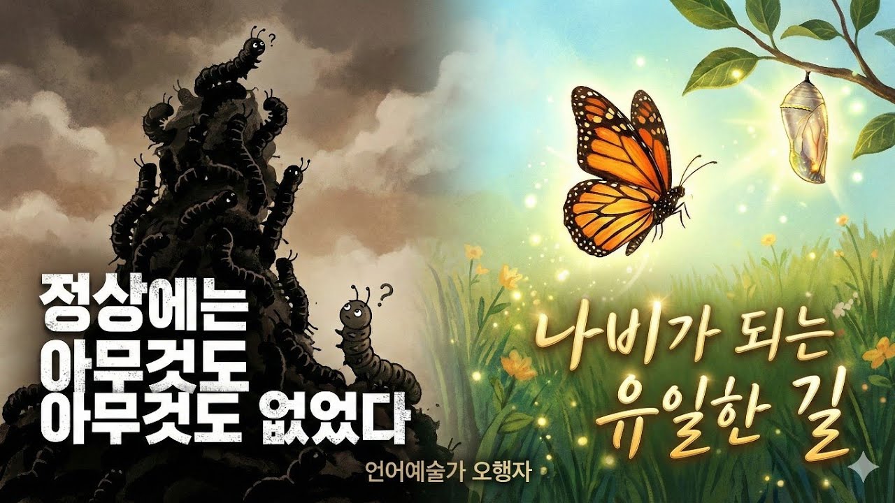 남들처럼 살지 않을 용기 | 나비가 되는 법, 꽃들에게 희망을